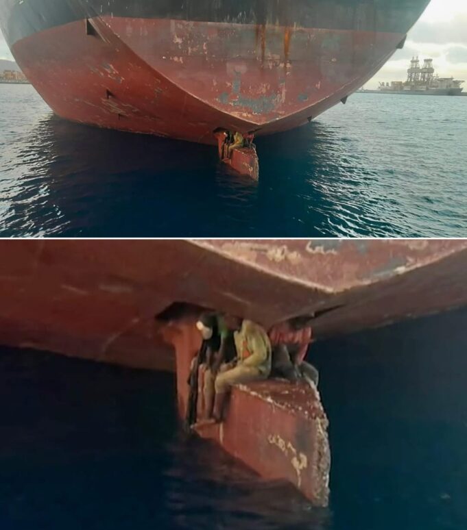 3 emigrantë nigerianë mbijetojnë 11 ditë të fshehur mbi timonin e një cisterne që udhëtoi nga Nigeria në Ishujt Kanarie