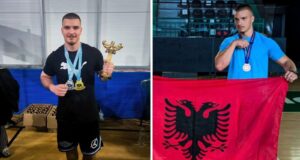 17-vjeçari fierak Angjelo Davidhi shkëlqen në arenën ndërkombëtare të mundjes së dorës