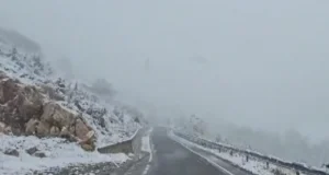 Nisin reshjet e borës në qarkun e Kukësit/ Temperaturat zbresin deri në –16°C