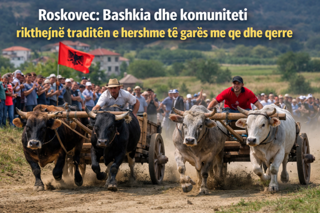 Roskovec: Bashkia dhe komuniteti rikthejnë traditën e hershme të garës me qe dhe qerre