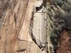 Rrëshqitja masive e dheut bllokon aksin Prrenjas–Librazhd në Arrat e Gurrës