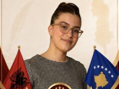 Agnes Canaj nga Fieri në finalen Shqipëri–Kosovë të Olimpiadës së Gjuhës Shqipe 2026
