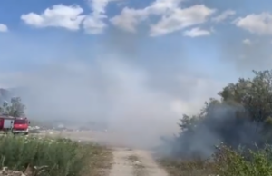 Zjarr në Ranën e Hedhur, flakët afrohen pranë bizneseve në zonën turistike