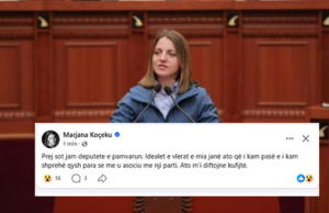 Neo Malësorja” braktis PS-në: Prej sot jam deputete e pavarur!