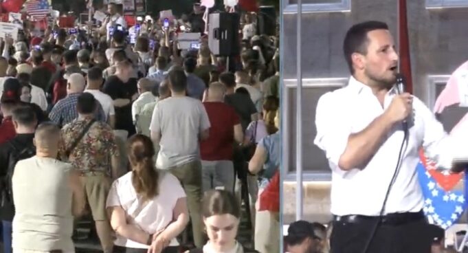 Zv.presidenti i PE në protestën në Tiranë:“Politikanët bien kur njerëzit ngrihen”