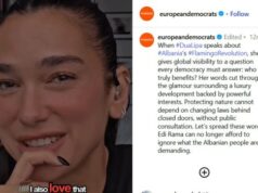 European Democrats: Deklarata e Dua Lipës për “Flamingo Revolution” i dha jehonë ndërkombëtare kauzës për mbrojtjen e mjedisit në Shqipëri