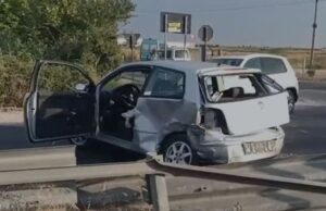 Përplasen një makinë dhe një minifurgon te “Pushimi i Shoferit”, plagoset një person