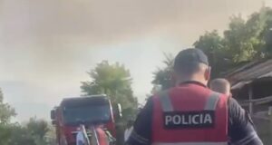 Zjarri në Mallakastër, Policia evakuon 15 familje dhe bagëtitë në Riban