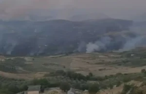 Zjarri në Koilaç të Mallakastrës, nis ndërhyrja nga ajri për shuarjen e flakëve