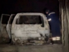 Fuoristrada e vjedhur gjendet e djegur në tunelin ushtarak të Cërkovinës, policia nis hetimet