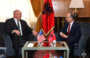 Presidenti i Republikës, Bajram Begaj, priti sot Ambasadorin e ri të Shteteve të Bashkuara të Amerikës në Shqipër